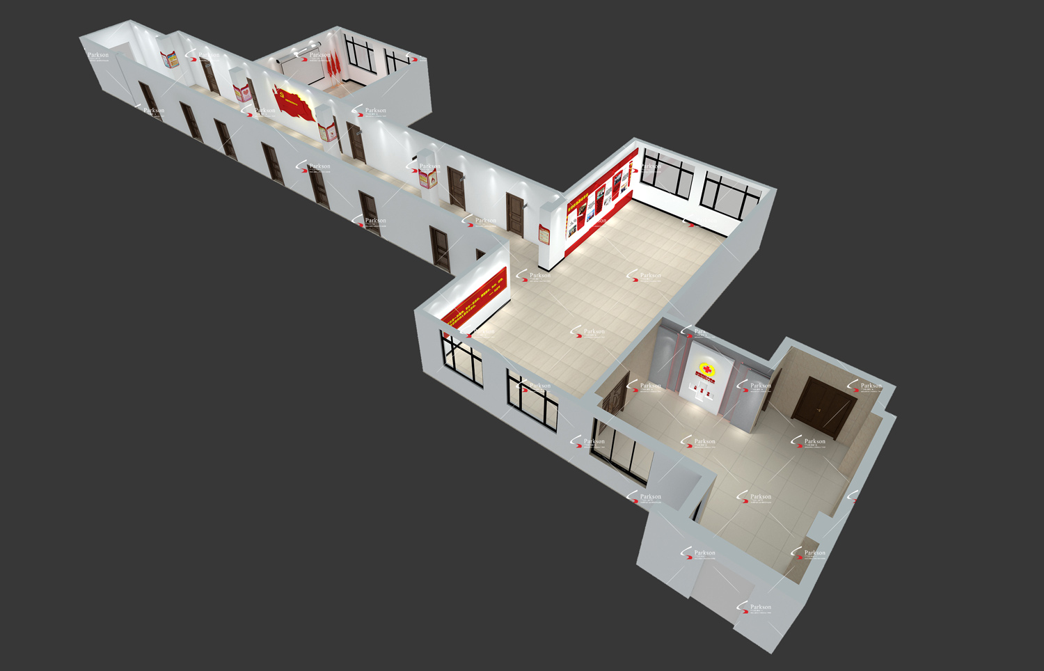 展厅设计鸟瞰图