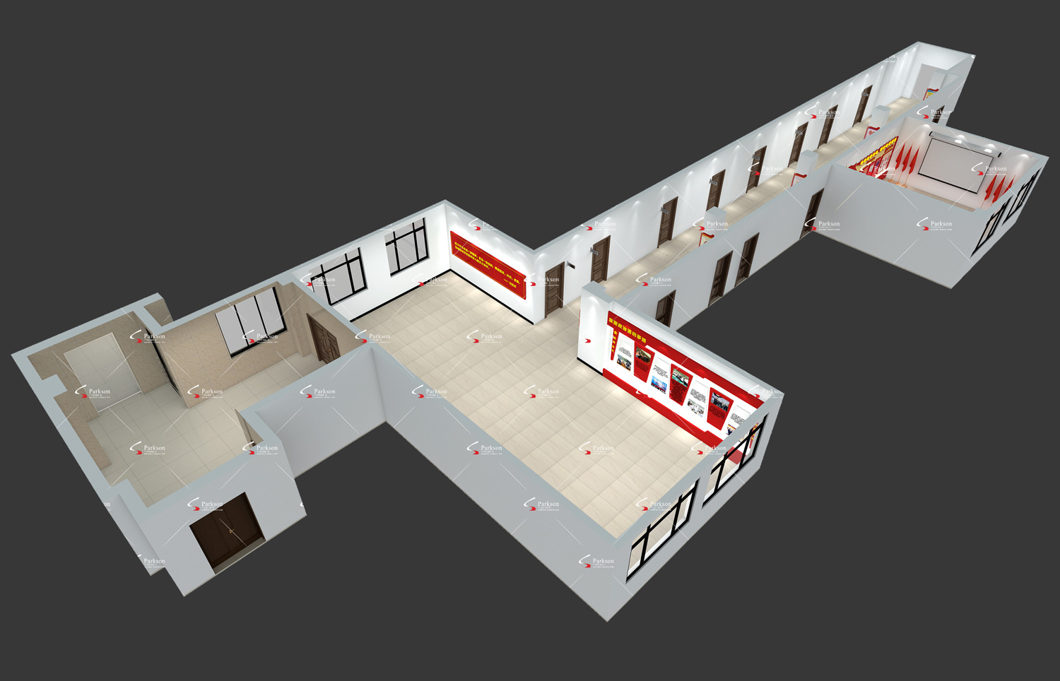 展厅设计鸟瞰图